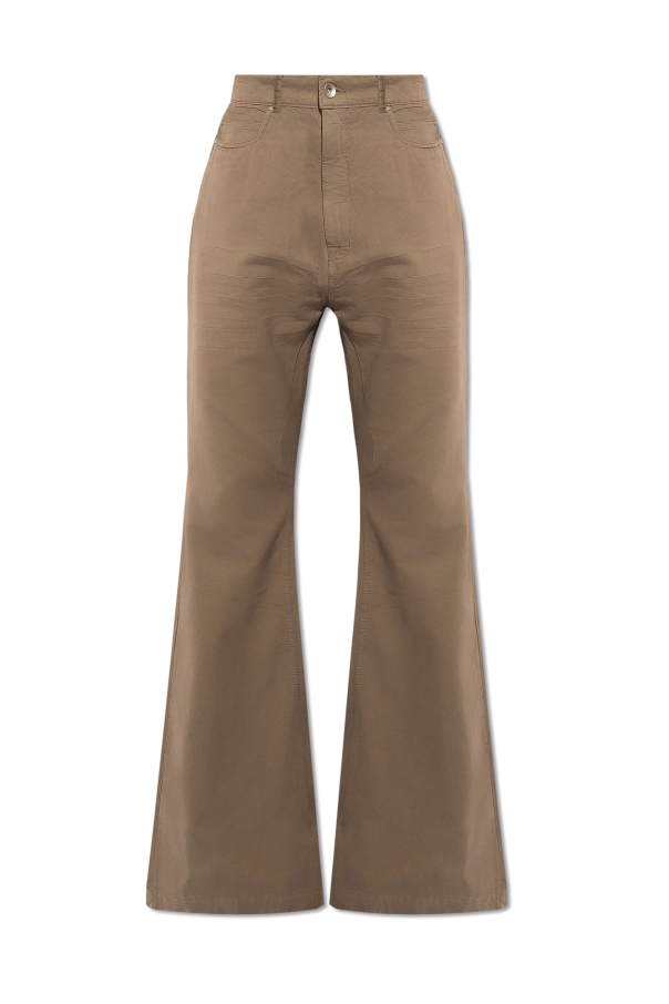 Brązowy Spodnie 'Bolan Bootcut' Rick Owens DRKSHDW
